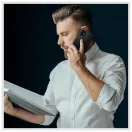  Tech-Protect fekete Waller Book / Flip tok kártyatartóval Samsung Galaxy A55 készülékhez