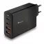 NGS fekete 100W Hálózati Töltő PD3.0 - 2 db USB-C + 2 db USB-A kimenettel