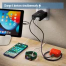 NGS fekete 100W Hálózati Töltő PD3.0 - 2 db USB-C + 2 db USB-A kimenettel