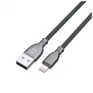 Forever Tornado USB–Lightning kábel 1,0 m 3A fekete