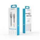Forever Tornado USB–Lightning kábel 1,0 m 3A fekete