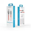 Forever Tornado USB–Lightning kábel 1,0 m 3A piros