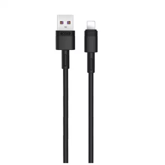 XO NB-Q166 USB–Lightning kábel 1,0 m 5A fekete