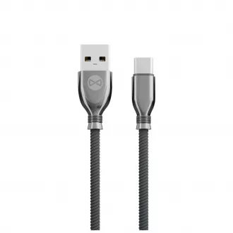 Forever Tornado kábel USB – USB-C 1,0 m 3A fekete