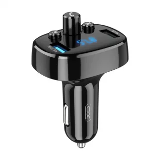 XO BCC02 FM-adó és Bluetooth MP3 autós töltő 15W fekete