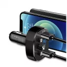 XO BCC02 FM-adó és Bluetooth MP3 autós töltő 15W fekete