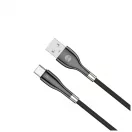 Forever Sleek USB–USB-C kábel 1,0 m 3A fekete