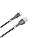 Forever Sleek USB–USB-C kábel 1,0 m 3A fekete