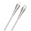 Forever Sleek kábel USB-C – Lightning, 1,0 m, 27W, fehér