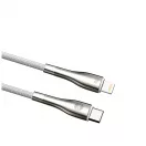 Forever Sleek kábel USB-C – Lightning, 1,0 m, 27W, fehér