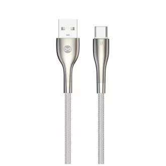 Forever Sleek USB – USB-C kábel 1,0 m 3A fehér