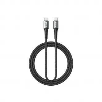 BWOO fonott USB-C–USB-C kábel 2 m 60W fekete