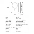 BWOO 20W 10000 mAh külső akkumulátor fehér
