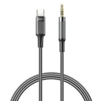 XO NB-R279B audio kábel USB-C – jack 3,5 mm 1,0 m fekete