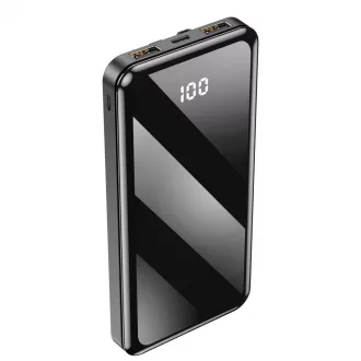   Forever külső akkumulátor TB-411 ALLin1 10000 mAh USB-C + Lightning + microUSB kábelekkel fekete