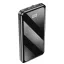 Forever külső akkumulátor TB-411 ALLin1 10000 mAh USB-C + Lightning + microUSB kábelekkel fekete