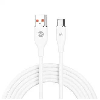 Forever USB – USB-C kábel 1,0 m 6A fehér