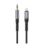BWOO AUX kábel 3,5 mm – Lightning BO-AUX068 fekete