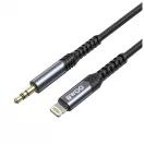 BWOO AUX kábel 3,5 mm – Lightning BO-AUX068 fekete