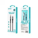 BWOO AUX kábel 3,5 mm – Lightning BO-AUX068 fekete