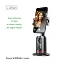 T-PHOX ICIRCLE 360°-os AI-alapú arckövetéses stabilizátor- és állványtartó, fekete