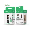 T-PHOX ICIRCLE 360°-os AI-alapú arckövetéses stabilizátor- és állványtartó, fekete