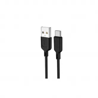 T-PHOX Fast Type-C kábel 2.4A 1.2M fekete