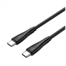 BWOO BO-X318 60W USB-C–USB-C kábel 1 m fekete