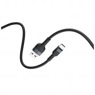 Forever Flexible USB–USB-C kábel 1,0 m 3A fekete