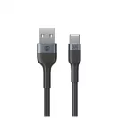 Forever Flexible USB–USB-C kábel 1,0 m 3A fekete
