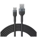 Forever Flexible USB–USB-C kábel 1,0 m 3A fekete