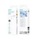 BWOO 3A X329C szilikon kábel USB–USB-C 1 m fehér