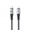 Forever Braix USB-C–Lightning kábel 1,0 m 27W fekete