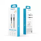 Forever Braix USB-C–Lightning kábel 1,0 m 27W fekete