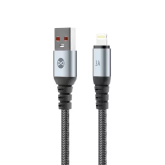 Forever Braix USB–Lightning kábel 1,0 m 3A fekete