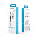Forever Braix USB–Lightning kábel 1,0 m 3A fekete