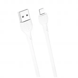 XO NB200 USB–Lightning kábel 2,0 m, 2,1 A, fehér