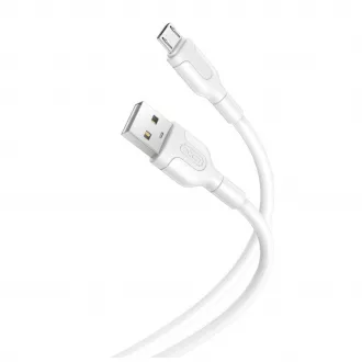 XO NB212 USB–microUSB kábel 1,0 m 2,1A fehér
