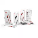 XO NB143 USB-Lightning kábel 2,0 m 2,4 A fekete