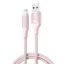 XO NB265 USB–Lightning kábel 1,0 m 2,4 A rózsaszín