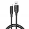 XO NB265 USB–USB-C kábel 1,0 m 3A fekete