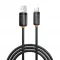 XO NB302 USB–USB-C kábel 1,0m 3A fekete