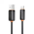 XO NB302 USB–USB-C kábel 1,0m 3A fekete