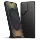 TECH-PROTECT Kevlar Aura MagSafe Samsung Galaxy S25 Ultra készülékhez tok fekete/narancssárga