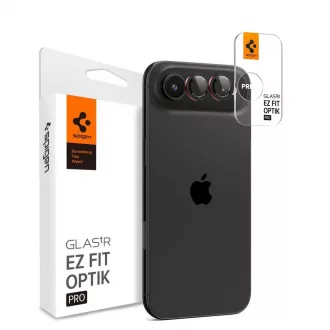   SPIGEN Optik Pro L-SERIES Glas.TR "EZ FIT" kameravédő 2 db iPhone Air készülékhez fekete/piros