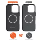 TECH-PROTECT ION CARBON MAGSAFE tok Samsung Galaxy S25 Ultra készülékhez fekete/ezüst