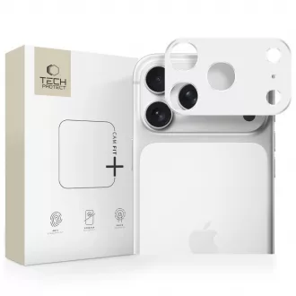   iPhone 17 Pro Max készülékhez kamera lencsevédő TECH-PROTECT CAMALLOY FIT+ ezüst