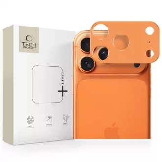  Kameravédő TECH-PROTECT CAMALLOY FIT+ iPhone 17 Pro Max készülékhez kozmikus narancs