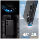SPIGEN ESSENTIAL SANDBLAST tok Samsung Galaxy M35 5G készülékhez fekete