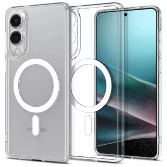   SPIGEN ULTRA HYBRID MAG MAGSAFE Samsung Galaxy S25 Edge készülékhez tok – átlátszó/fehér